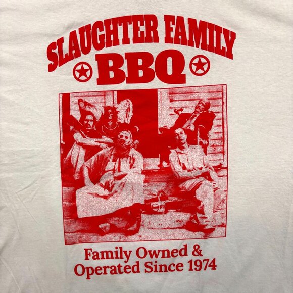 The Texas Chainsaw Massacre Slaughter Family BBQ Horror T-Shirt Extra Large - Picture 2 of 4
